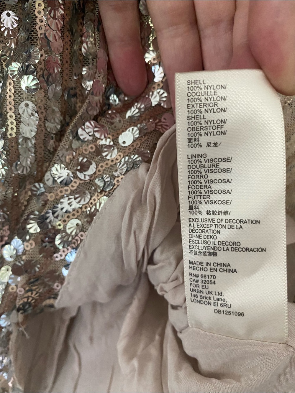 FREE PEOPLE Silver Seashell Sequin Mini Skirt Size 10 - Picture 10 of 10